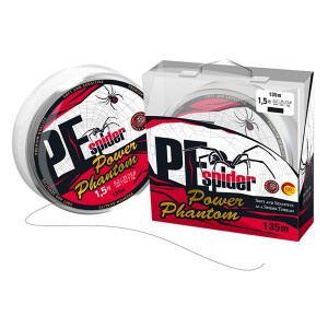 Шнур Power Phantom 8x, PE Spider, 135м, темно-серый #0,5, 0,11мм, 9,1кг Шнур Power Phantom 8x, PE Spider, 135м, темно-серый #0,5, 0,11мм, 9,1кг