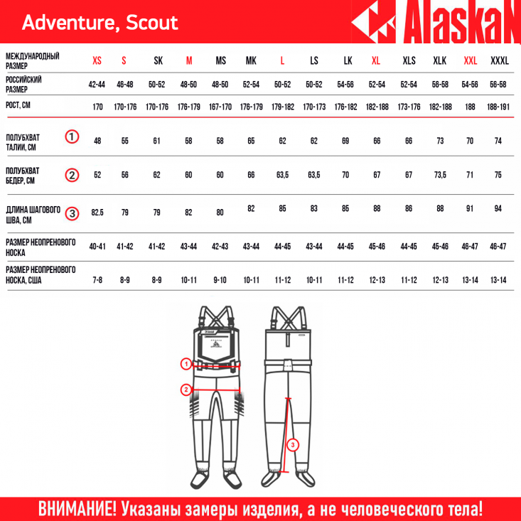 Вейдерсы Alaskan Scout хаки  L
